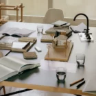 arty real estate model sentence